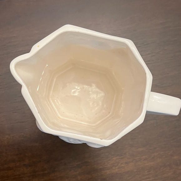 White Ceramic Pitcher - Picture 2 of 2